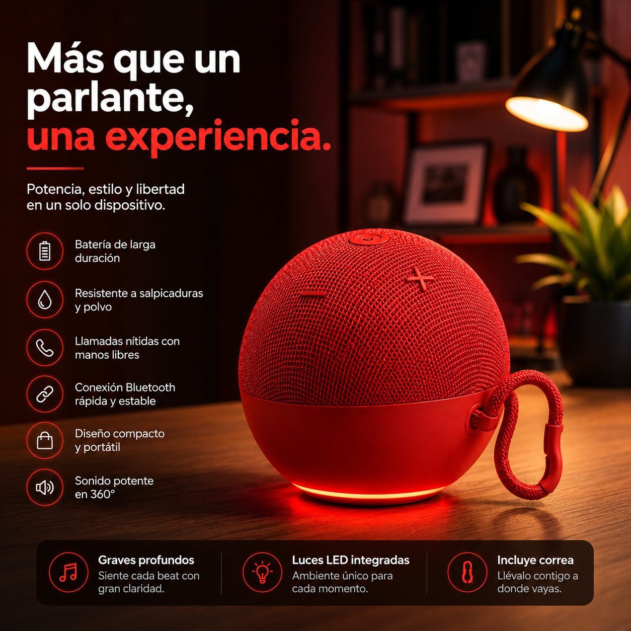 Parlante Tipo Alexa™ | Controla tu hogar con tu voz